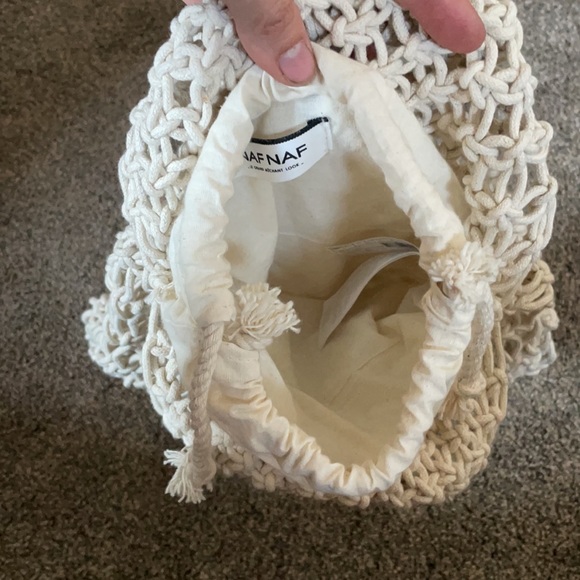 Macrame Bag Wooden Handles - Picture 7 of 7